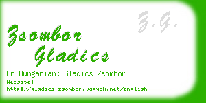 zsombor gladics business card